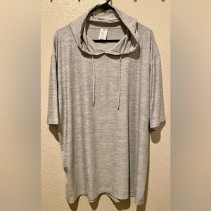 DEVOPS Men's Lightweight Short-Sleeve Hoodie - Grey